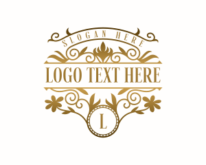 Feminine - Floral Luxury Boutique logo design