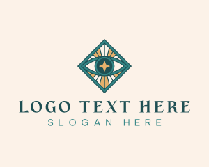 Whimsical - Eye Boho Star logo design