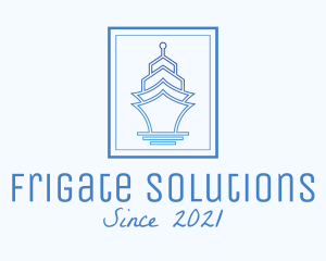 Frigate - Cruise Ship Frame logo design