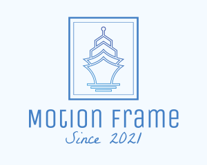 Cruise Ship Frame  logo design