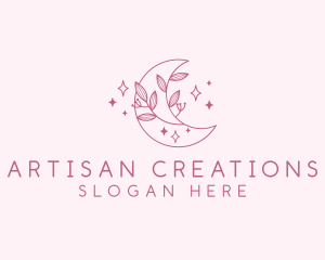 Organic Artisanal Moon logo design