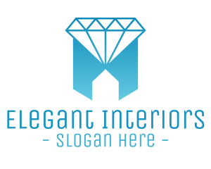 Geometric Jewelry House logo design