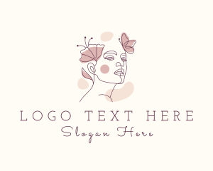 Facial - Beauty Nature Woman logo design