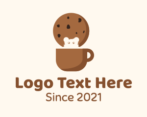 Cafe - Cookie Hamster Mug logo design