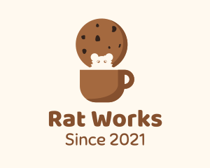 Rat - Cookie Hamster Mug logo design