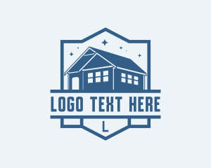 Real Estate - Town House Roofing logo design