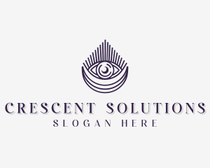 Holistic Eye Crescent logo design