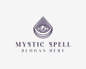 Spell - Holistic Eye Crescent logo design