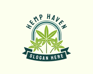 Cannabis Marijuana Leaf logo design