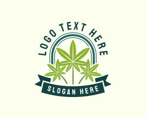 Cannabis Marijuana Leaf Logo