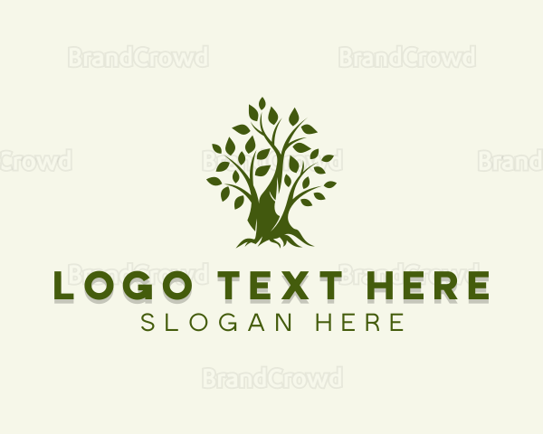 Sustainable Garden Tree Logo