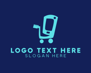 Wheels - Mobile Phone Shopping logo design