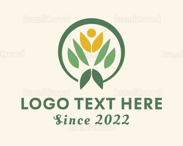 Human Leaf Gardener Logo