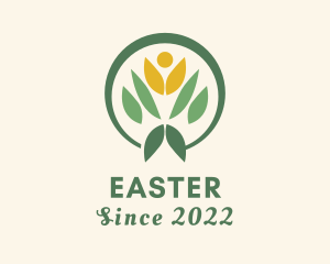 Multicolor - Human Leaf Gardener logo design