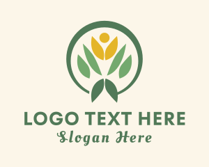 Human Leaf Gardener Logo