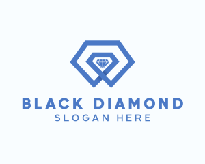 Luxury 3D Diamond logo design