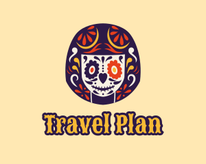Itinerary - Mexican Calavera Woman logo design