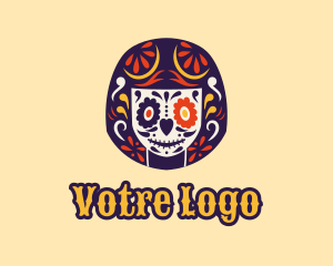 Tour Guide - Mexican Calavera Woman logo design