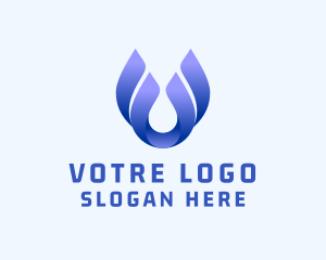 Abstract Water Droplet  Logo