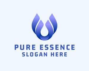 Essence - Abstract Water Droplet logo design