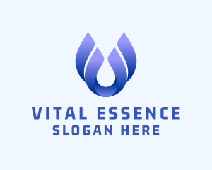Essence - Abstract Water Droplet logo design