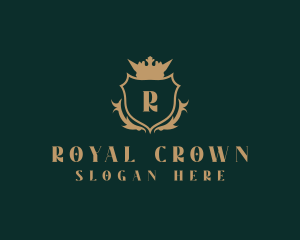 Crown Monarchy Shield  logo design