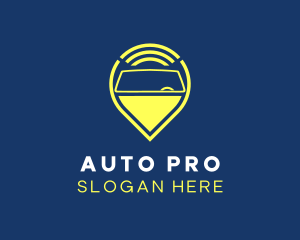 Automotive - Automotive Car Windshield Location Pin logo design