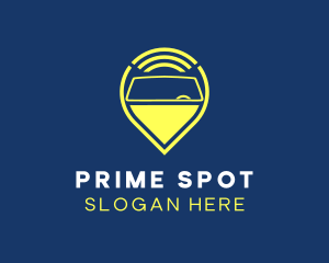 Location - Automotive Car Windshield Location Pin logo design