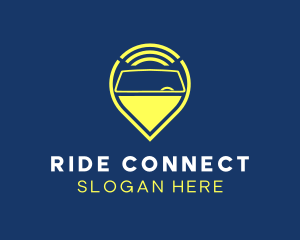 Rideshare - Automotive Car Windshield Location Pin logo design