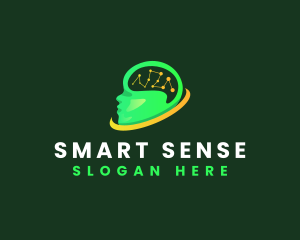 Intelligence - Brain Tech Intelligence logo design