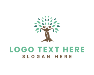 Vegetarian - Nature Healthy Tree logo design