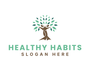 Nature Healthy Tree  logo design