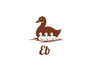 Maternity - Floating Bird Ducks logo design