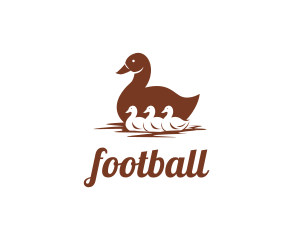 Veterinary - Floating Bird Ducks logo design