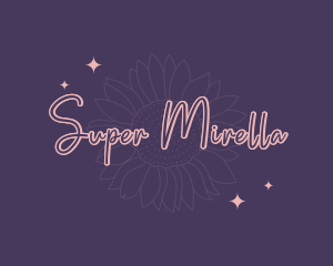 Wordmark - Flower Sparkle Signature logo design