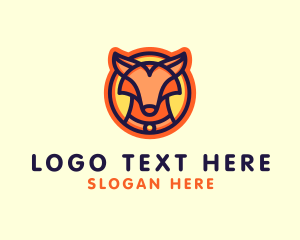 Wild Fox Animal Logo