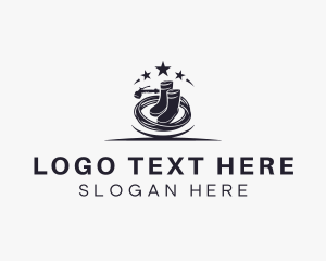 Shovel - Boots Hose Landscaping logo design