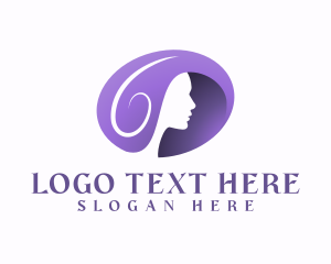 Face - Purple Woman Skincare logo design