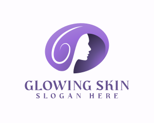 Purple Woman Skincare logo design