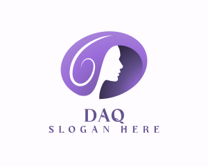 Hairdresser - Purple Woman Skincare logo design