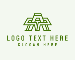 Airlines - Minimalist Outline Letter A logo design