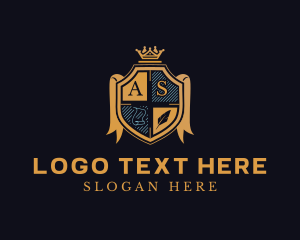 High End - Academy Education Shield logo design