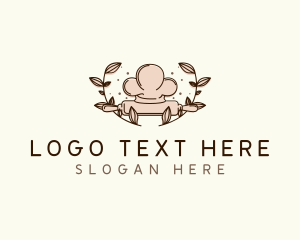 Rolling Pin - Baking Pastry Chef logo design