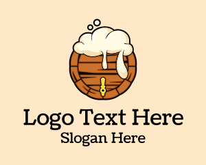 Beer Foam Barrel  Logo