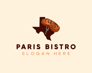 Texas BBQ Brisket logo design