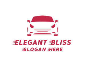 Supercar - Red Car Transport logo design