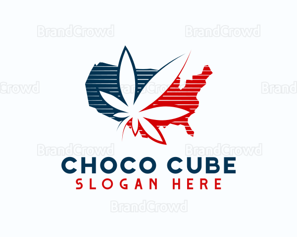 Cannabis Leaf USA Logo