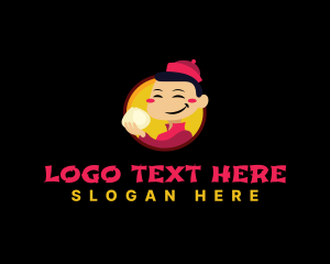 Cartoon - Chinese Dimsum Dumpling logo design