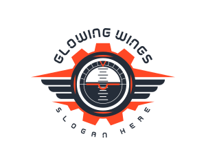 Aviation Wing Gauge logo design