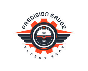 Aviation Wing Gauge logo design